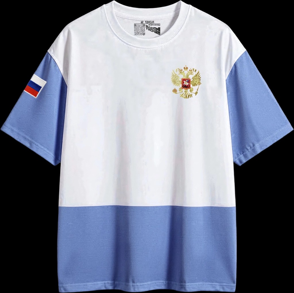Футболка White · Blue