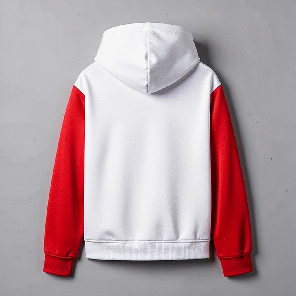 Толстовка White · Red — сзади