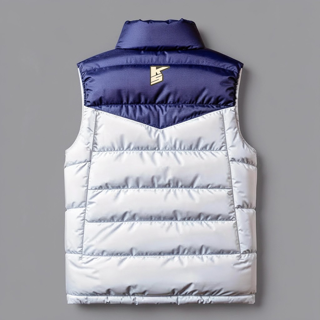 Жилетка Navy · White — сзади
